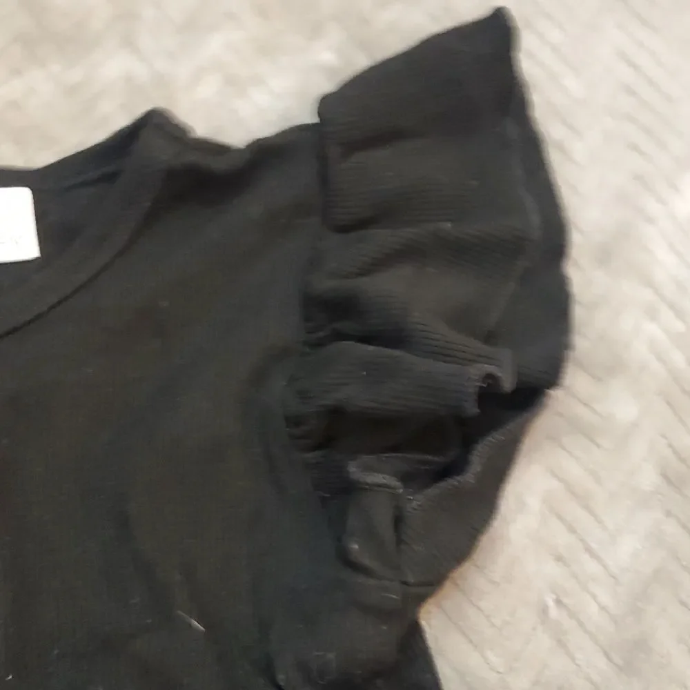 Classic Black Ribbed Toddler Dress Baby 18-24 Months